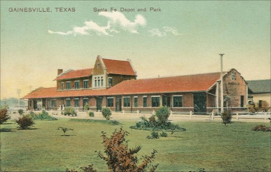 Santa Fe Depot & Park - 1908